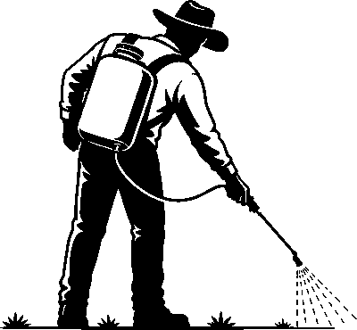 Sentinel Pest Control technician spraying logo